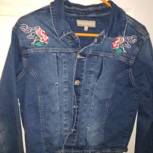 Flower Jean Jacket